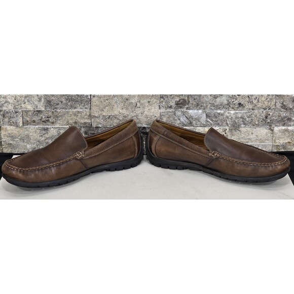 Ecco 590 Leather Driving Moc Slip On Loafers Brown Comfort Shoe Men\'s 47 | US 14 main image 14